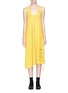 Main View - Click To Enlarge - NEIL BARRETT - Lace-up detail V-neck wool knit dress