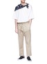 Figure View - Click To Enlarge - WOOYOUNGMI - Straight leg twill jogging pants