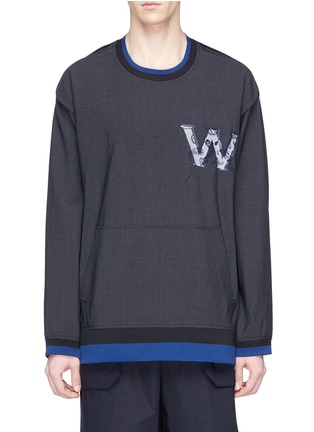 Main View - Click To Enlarge - WOOYOUNGMI - Paisley logo print sweatshirt