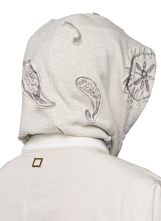 Detail View - Click To Enlarge - WOOYOUNGMI - Paisley appliqué layered bomber jacket