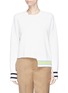 Main View - Click To Enlarge - MRZ - Asymmetric cutout wool-cashmere sweater