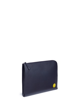 Front View - Click To Enlarge - ANYA HINDMARCH - 'Wink' embossed leather document case