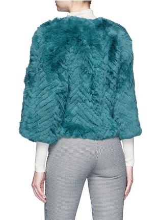 Figure View - Click To Enlarge - 72348 - 'Jagger' batwing cropped rabbit fur jacket