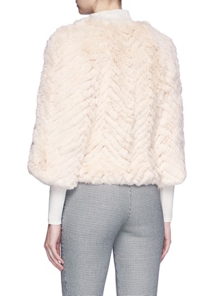 Figure View - Click To Enlarge - 72348 - 'Jagger' batwing cropped rabbit fur jacket