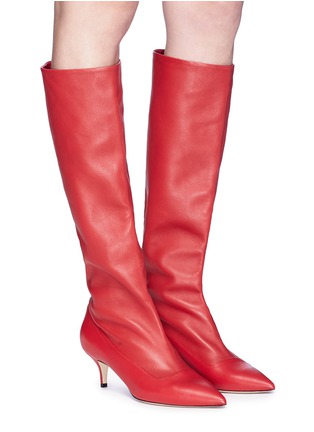 Figure View - Click To Enlarge - PAUL ANDREW - 'Nadia' nappa leather knee high boots