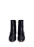 Front View - Click To Enlarge - PAUL ANDREW - 'Brancusi' orb heel leather ankle boots