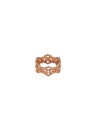 Main View - Click To Enlarge - BUCCELLATI - 'Opera' diamond 18k rose gold ring