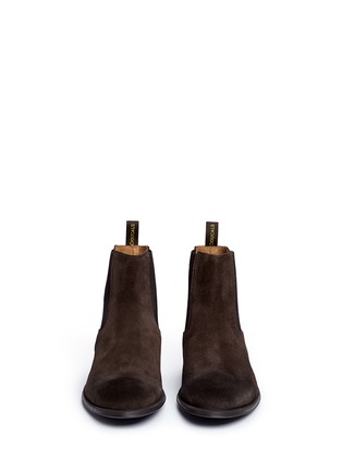 Front View - Click To Enlarge - DOUCAL'S - Suede Chelsea boots