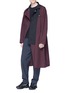 Figure View - Click To Enlarge - KIKO KOSTADINOV - Stand collar colourblock coat