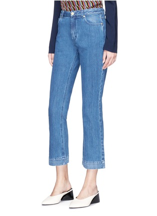 Front View - Click To Enlarge - CO - Cropped letout flared jeans
