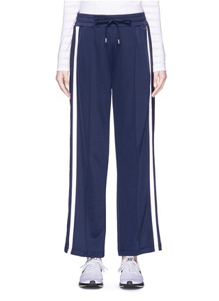 Main View - Click To Enlarge - LORNA JANE - 'Rocca Flyer' stripe outseam track pants