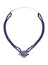 Main View - Click To Enlarge - WENDY YUE - Diamond sapphire lapis 18k white gold dragon pendant necklace
