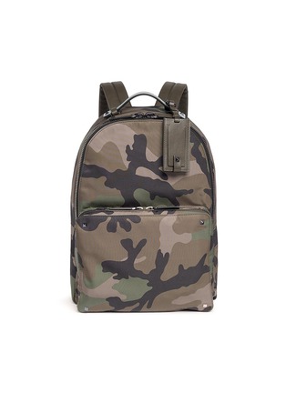 Main View - Click To Enlarge - VALENTINO GARAVANI - Rockstud camouflage print nylon backpack