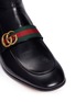 Detail View - Click To Enlarge - GUCCI - GG logo leather boots