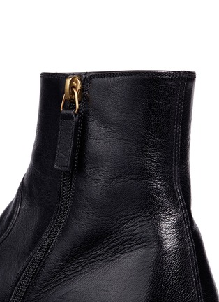 Detail View - Click To Enlarge - GUCCI - GG logo leather boots