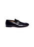 Main View - Click To Enlarge - GUCCI - GG logo leather loafers
