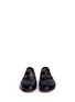 Front View - Click To Enlarge - GUCCI - Horsebit leather step-in loafers