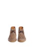 Front View - Click To Enlarge - GUCCI - UFO Owl appliqué suede desert boots