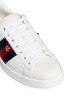 Detail View - Click To Enlarge - GUCCI - 'Ace' Angry Cat patch leather sneakers