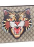  - GUCCI - 'Angry Cat' print GG Supreme canvas messenger bag