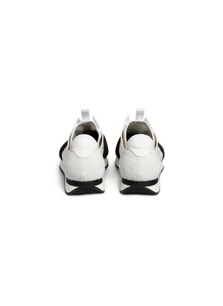 Back View - Click To Enlarge - BALENCIAGA - 'Race Runner' mixed panel sneakers