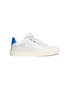Main View - Click To Enlarge - BALENCIAGA - Bicolour crinkled lambskin leather sneakers