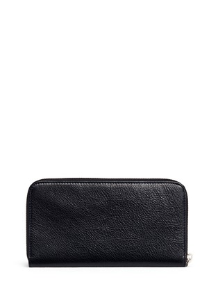 Figure View - Click To Enlarge - BALENCIAGA - Stud crinkled lambskin continental wallet