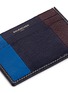 Detail View - Click To Enlarge - BALENCIAGA - 'Bazar' striped leather card holder