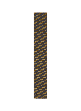 Detail View - Click To Enlarge - BALENCIAGA - Stripe print padded scarf