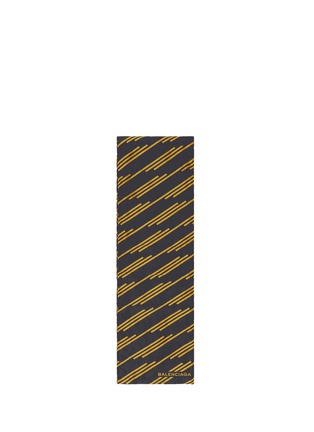 Main View - Click To Enlarge - BALENCIAGA - Stripe print padded scarf