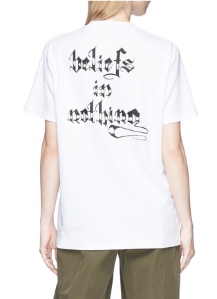  - ALYX - 'Beliefs In Nothing' print unisex T-shirt
