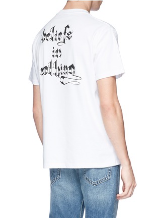 Back View - Click To Enlarge - ALYX - 'Beliefs In Nothing' print unisex T-shirt