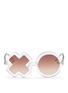 Main View - Click To Enlarge - SONS + DAUGHTERS - 'XO' kids acetate sunglasses