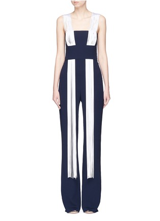 Main View - Click To Enlarge - GALVAN LONDON - Fringe suiting jumpsuit