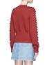 Back View - Click To Enlarge - CHLOÉ - Bobble knit pompom raglan sweater