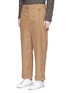Front View - Click To Enlarge - CRAIG GREEN - Roll cuff cotton twill pants