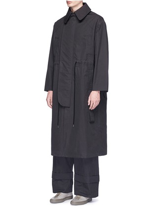 Front View - Click To Enlarge - CRAIG GREEN - Attached strap worker coat