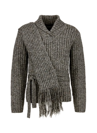 Main View - Click To Enlarge - CRAIG GREEN - Waist tie rib knit sweater