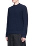Front View - Click To Enlarge - CRAIG GREEN - Mock neck bouclé knit sweater