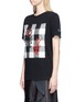 Detail View - Click To Enlarge - JW ANDERSON - Graphic print gingham check patch unisex T-shirt