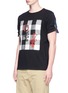 Front View - Click To Enlarge - JW ANDERSON - Graphic print gingham check patch unisex T-shirt