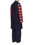 Back View - Click To Enlarge - JW ANDERSON - Crochet sleeve crepe cady unisex coat