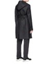 Back View - Click To Enlarge - RICK OWENS  - Hooded belted trench coat
