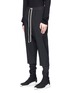 Front View - Click To Enlarge - RICK OWENS  - Dropped crotch virgin wool hopsack pants