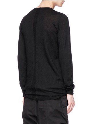 Back View - Click To Enlarge - RICK OWENS  - Cashmere sweater