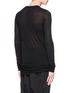 Back View - Click To Enlarge - RICK OWENS  - Stone wash long sleeve T-shirt