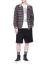Figure View - Click To Enlarge - UNDERCOVER - 'Human Control System' print sweat shorts