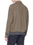 Back View - Click To Enlarge - UNDERCOVER - Knit panel check plaid shirt