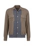Main View - Click To Enlarge - UNDERCOVER - Knit panel check plaid shirt