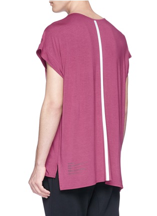 Back View - Click To Enlarge - 73398 - Reflective trim layered T-shirt
